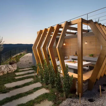 Sea-View Villa In Rabac With Sauna And Pool